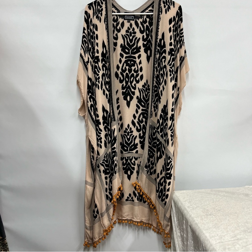 Angie womens one size pom pom kimono